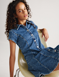 Denim Button Through Dress (6-16 Yrs)