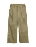 Pure Cotton Elasticated Waist Straight Leg Trousers (6-16 Years)