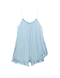 Pure Cotton Grocery Ruffle Hem Playsuit (6-16 Yrs)