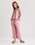 Cotton Rich Gingham Vest & Trouser Outfit (6-16 Yrs)