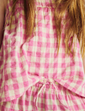 Cotton Rich Gingham Vest & Trouser Outfit (6-16 Yrs)