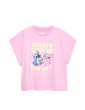 Pure Cotton Lilo & Stitch&trade; Graphic Top (6-16 Yrs)