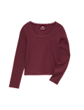 Cotton Rich Lace Trim Top (6-16 Yrs)
