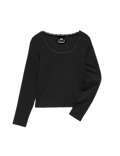 Cotton Rich Lace Trim Top (6-16 Yrs)