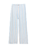 Linen Blend Striped Wide Leg Trousers (6-16 Yrs)