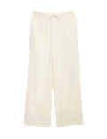Wide Leg Trousers with Linen (6-16 Yrs)
