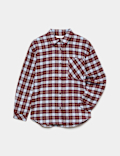 Pure Cotton Checked Flannel Shirt (6-16 Yrs)