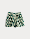Pure Cotton Gingham Shorts (6-16 Years)