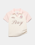 Cotton Rich Percy Pig&trade; Cropped Rugby Top (6-16 Yrs)