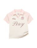 Cotton Rich Percy Pig&trade; Cropped Rugby Top (6-16 Yrs)