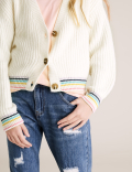 Rainbow Trim Cardigan (6-16 Yrs)