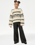 Heart Fair Isle Jumper (6-16 Yrs)