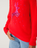 Knitted Reindeer Jumper