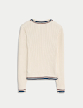 Pure Cotton Ribbed Jumper (6 - 16 yrs)