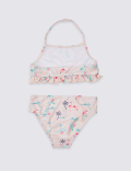 Sustainable Flamingo Print Bikini Set (3-16 Years)