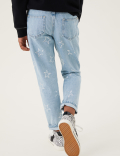 Mom Denim Sequin Star Jeans (6-16 Yrs)