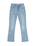 Cotton Embroidered Floral Jeans (6-16 Yrs)