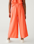 Pure Cotton Wide Leg Trousers