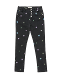 Mini Ivy Skinny Cotton Embroidered Jeans (6-14 Yrs)