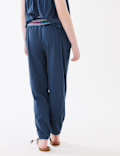 Relaxed Pure Cotton Embroidered Trousers (6-16 Yrs)