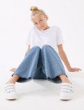 Wide Leg Denim Jeans (6-16 Yrs)