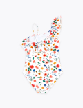 Floral One Shoulder Swimsuit (6-16 Yrs)