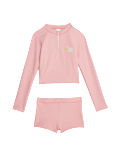 2pc Long Sleeve Rash Vest Set