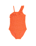 Frill Textured Swim Suit