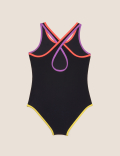 Ride The Wave Slogan Swimsuit (6-16 Yrs)