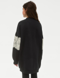 Cotton Rich Paris Slogan Sweatshirt Dress (6-16 Yrs)