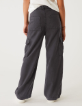 Lyocel Mix Plain Regular Fit Cargo Trouser