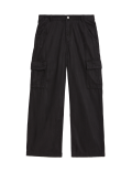 Lyocel Mix Plain Regular Fit Cargo Trouser