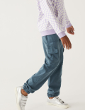 Cotton Blend Cargo Trousers