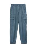 Cotton Blend Cargo Trousers