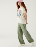Denim Cargo Jeans