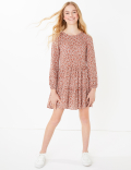 Floral Crinkle Dress (6-16 Yrs)