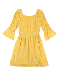 Ditsy Print Shirred Dress (6-16 Yrs)