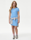 Cotton Rich Slogan Dress (6-16 Yrs)