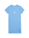Cotton Rich Slogan Dress (6-16 Yrs)