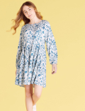Tropical Animal Print Dress (6-14 Yrs)
