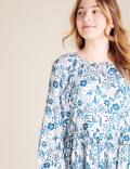 Tropical Animal Print Dress (6-14 Yrs)