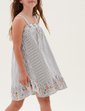 Pure Cotton Striped Dress (6-16 Years)