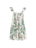 Pure Cotton Hawaiian Tiered Dress (6-16 Yrs)