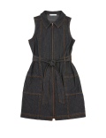 Denim Zip Through Dress (6-16 Yrs)