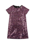 Leopard Print Sequin Dress (6-16 Yrs)