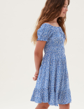 Floral Shirred Dress (6-16 Yrs)