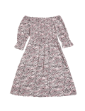 Zebra Print Midi Dress (6-14 Yrs)