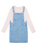 2pc Denim Pinafore Outfit (6-14 Yrs)