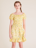 Floral Shirred Dress (6-16 Yrs)