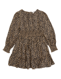Leopard Spot Print Shirred Dress (6-16 Yrs)